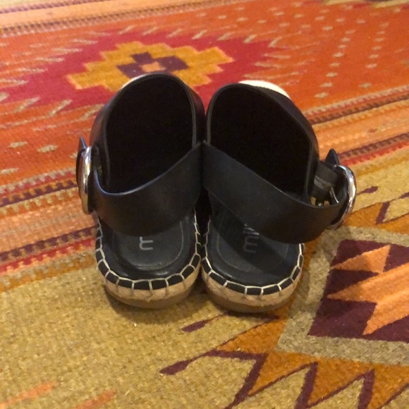 Black sling espadrilles - sz. 7 - Picture 4 of 5